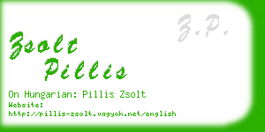 zsolt pillis business card